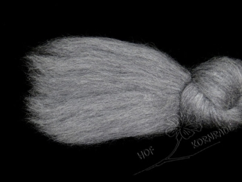 Austr. Merino combed wool – mittelgrau