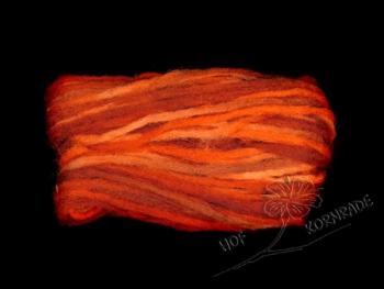 Yarn, unspun - Floating Colour „Erde" 50g
