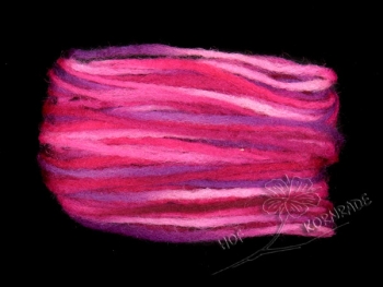 Yarn, unspun - Floating Colour „Malve" 50g