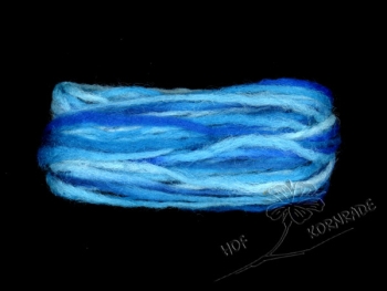 Yarn, unspun - Floating Colour „Ozean" 50g