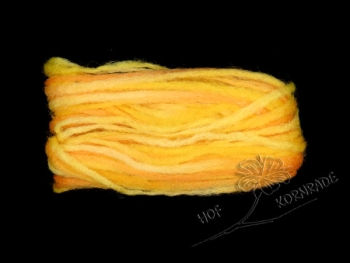 Yarn, unspun - Floating Colour „Sonne" 50g