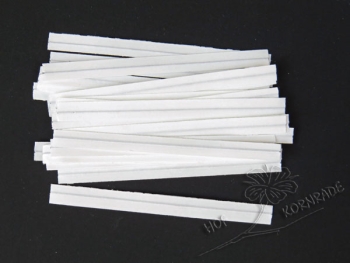 Clips, white, 75mm 100 Pieces
