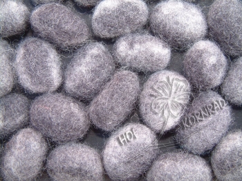 Filznuggets Tricolor Silberpatina 100 Stück