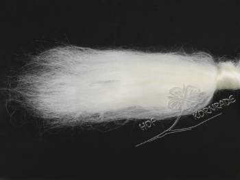 Tussah silk combed, bleached, loose from 100g