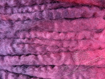 Wensleydale sheep wool „Malve“ Floating Colour 500g - special item