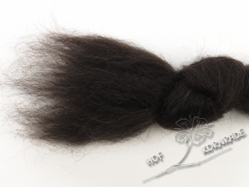 Bergschaf combed wool, natural black