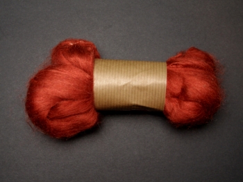 Tussah silk combed, rost, 25g