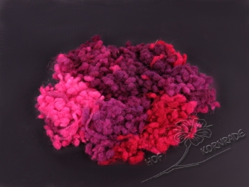 Floating Colour wool balls - "Malve" 500g