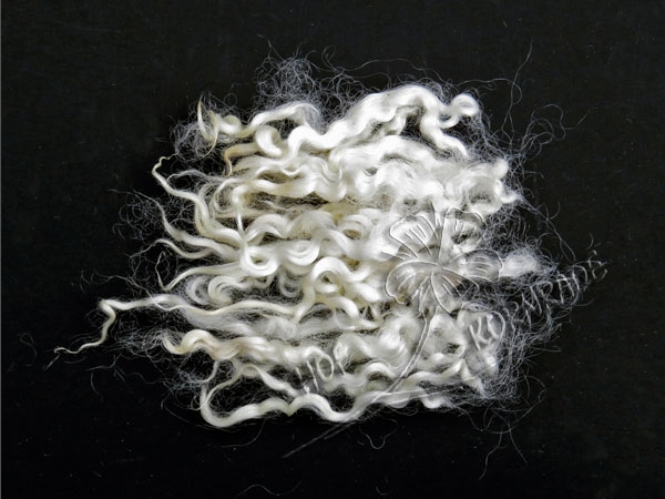 Wensleydale sheep curls, natural white, 20g