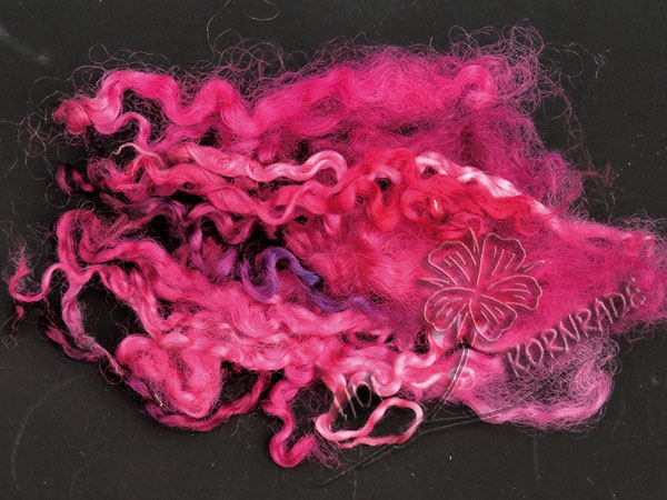 Wensleydale sheep curls Floating Color "Malve" 100g