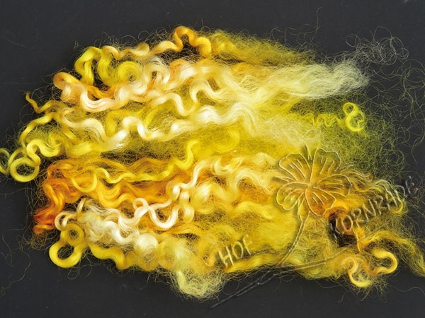 Wensleydale sheep curls Floating Color "Sonne" 100g