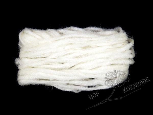 Yarn, unspun - white 50g
