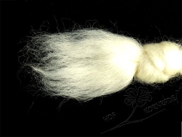 Wensleydale - combed wool - natural white, loose