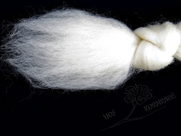 Blue Faced Leicester (BFL) - combed wool natural white 100g