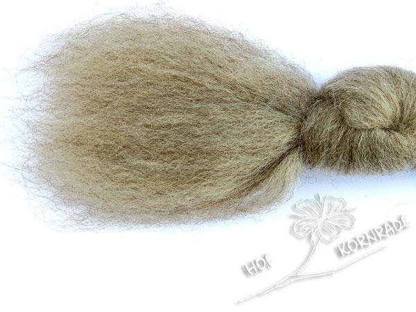 Blue Faced Leicester (BFL) - combed wool natural gray 100g