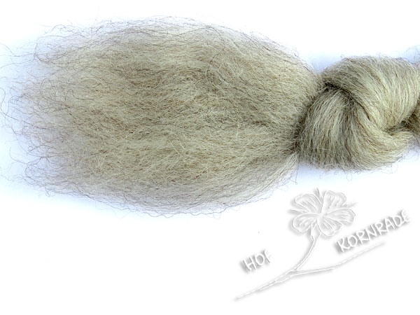 Masham - combed wool - Hellgrau - Beige 100g