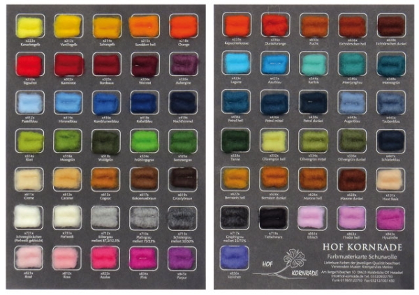 Color sample card Fleece 2014