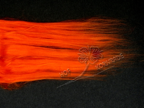 Maulbeerseide Kammzug orange 50g