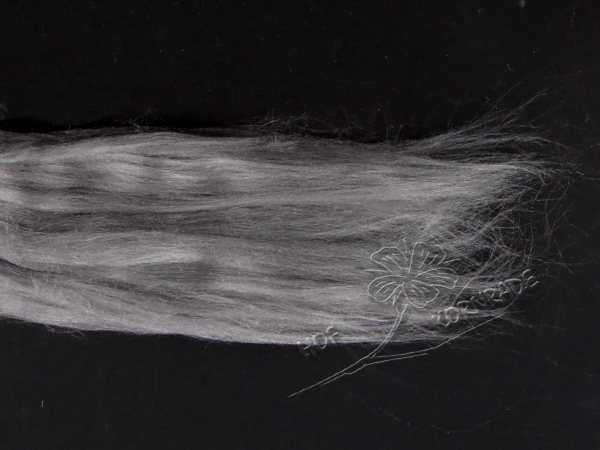 Mulberry Silk combed, loose from 100g - mittelgrau