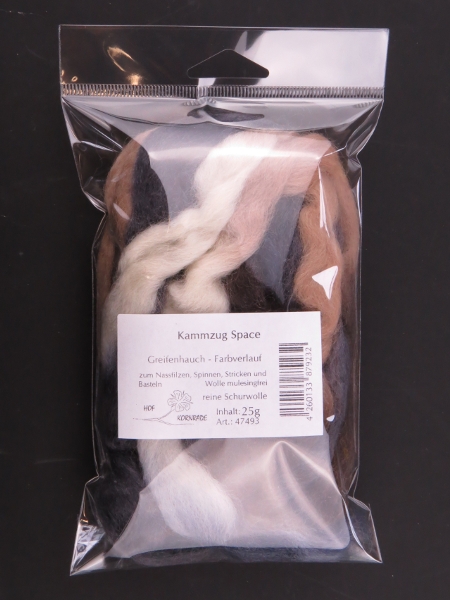 Combed wool Space "Greifenhauch" - 25g packed