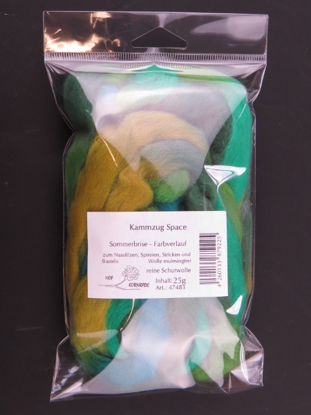 Combed wool Space "Sommerbrise" 1500-48 - 25g packed