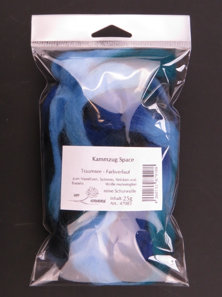Combed wool Space "Traumsee" 25g packed
