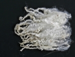 Blue Faced Leicester (BFL) sheep curls, standard, natural white 100g