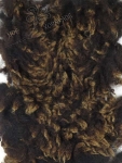 Stacks of wool Bergschaf natural black with light tips short - 100g
