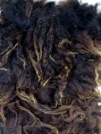 Stacks of wool Bergschaf natural black with light tips long 100g